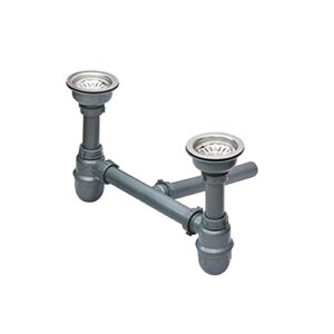 Double sink Weaste pipe